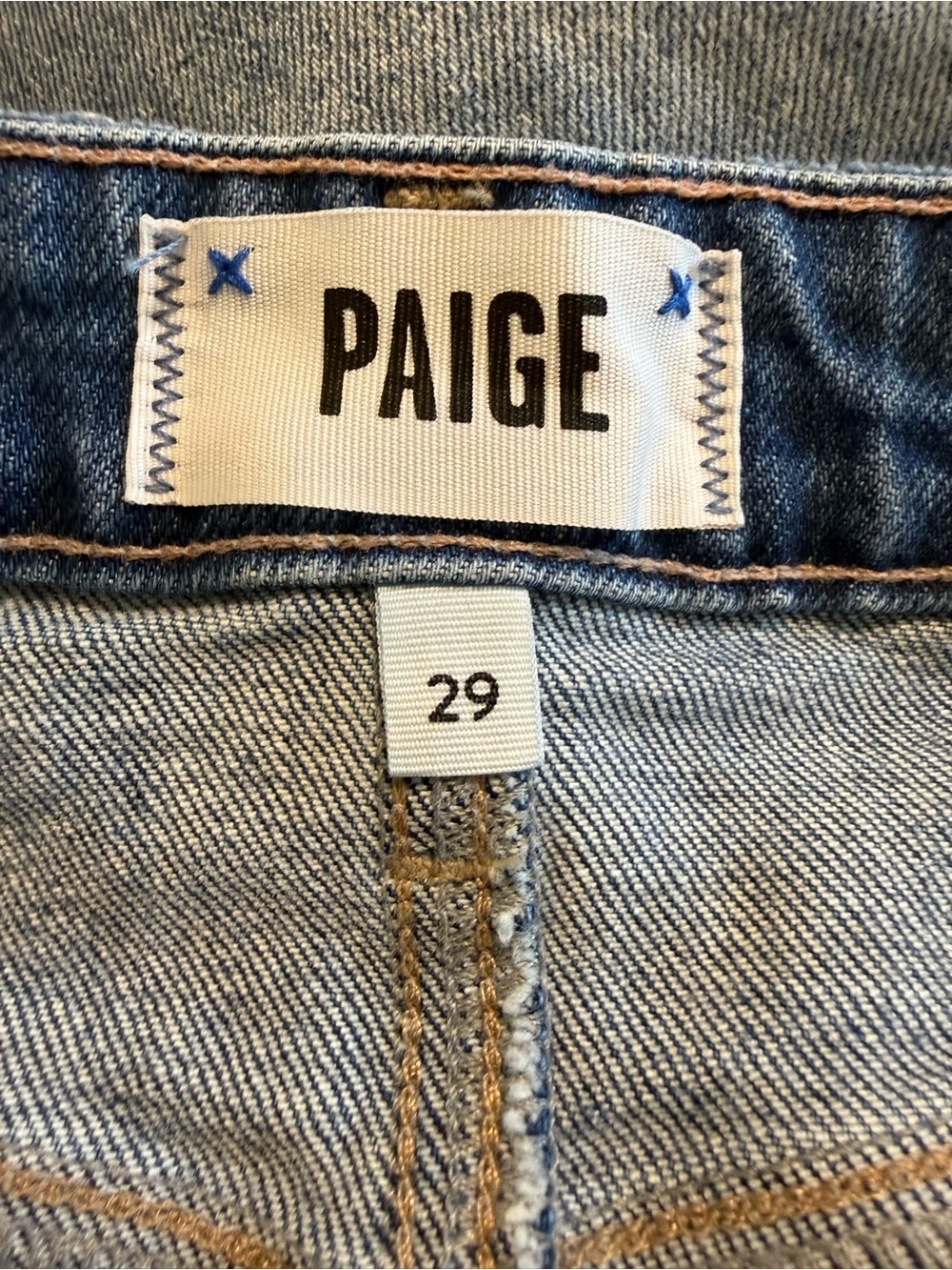PAIGE Wide Leg High-Rise Blue Women's Jeans - Picture 10 of 13